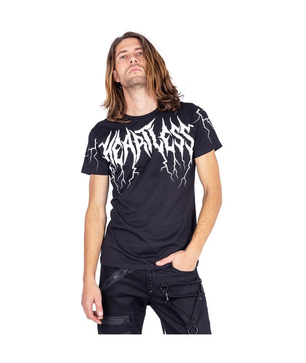Polos Homme HEARTLESS LIGHTNING Noir