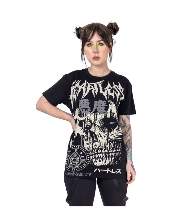 Tee Shirts Femme HEARTLESS REAPER T Noir