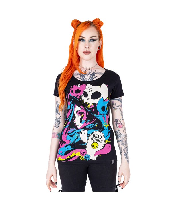 Tee Shirts Femme KITTY SPIRIT T Noir