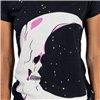 Tee Shirts Femme MOON SKULL T Noir
