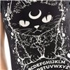 Tee Shirts Femme OUIJA CAT T Noir