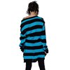 Pulls Femme ORIANA Noir / Bleu