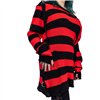 Pulls Femme ORIANA Noir / Rouge