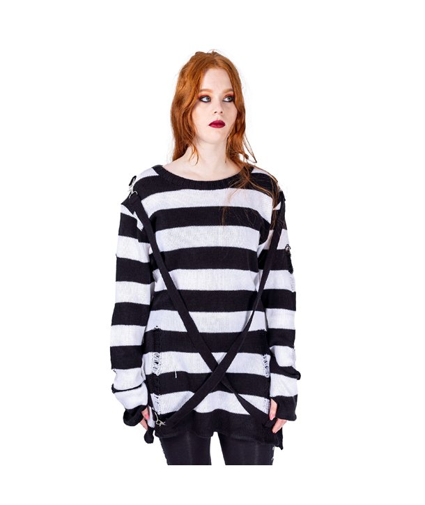 Pulls Femme ORIANA Noir / Blanc