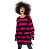 Pulls Femme ORIANA Noir / Rose Foncé