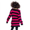 Pulls Femme ORIANA Noir / Rose Foncé