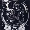 Tee Shirts Femme PSYCHIC KITTY T Noir