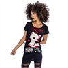 Tee Shirts Femme PURR EVIL T Noir