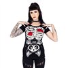 Tee Shirts Femme RIBCAGE BAT T Noir