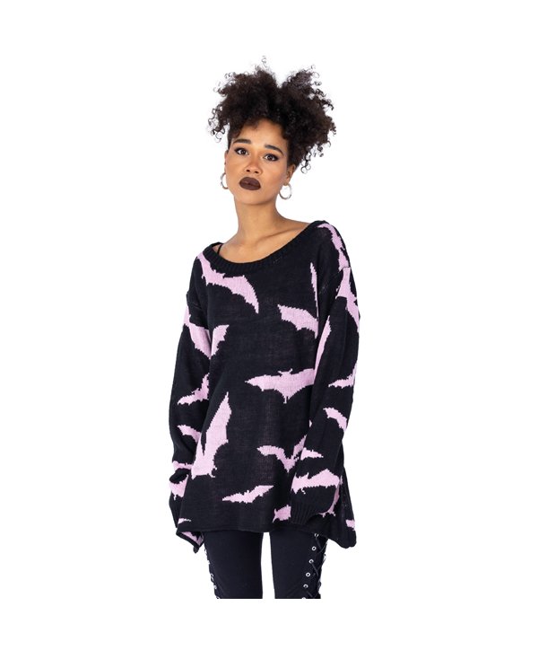 Pulls Femme RULE THE NIGHT Noir / Rose