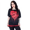 Tops Femme SKULL HEART Noir