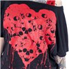 Tops Femme SKULL HEART Noir