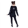 Pulls Femme SKELETON CAT Noir