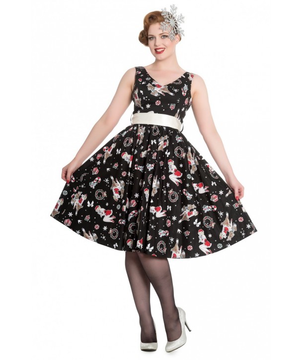 Robe Hell Bunny Blitzen 50s