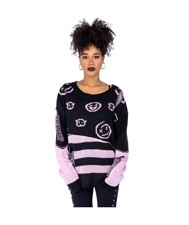 Pulls Femme SPLIT PERSONALITY Noir
