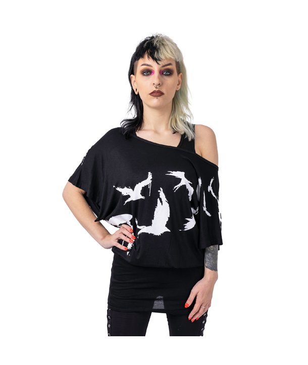 Tops Femme SPLATTER RAVEN Noir