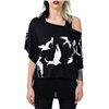 Tops Femme SPLATTER RAVEN Noir