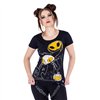 Tee Shirts Femme SPOOKY CAT T Noir / Orange