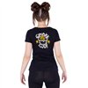 Tee Shirts Femme SPOOKY CAT T Noir / Orange