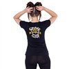 Tee Shirts Femme SPOOKY CAT T Noir / Orange