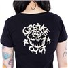 Tee Shirts Femme SPOOKY CAT T Noir