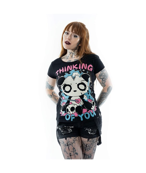 Tee Shirts Femme THINKING OF YOU T Noir