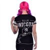 Tee Shirts Femme TEAM UNICORN T Noir