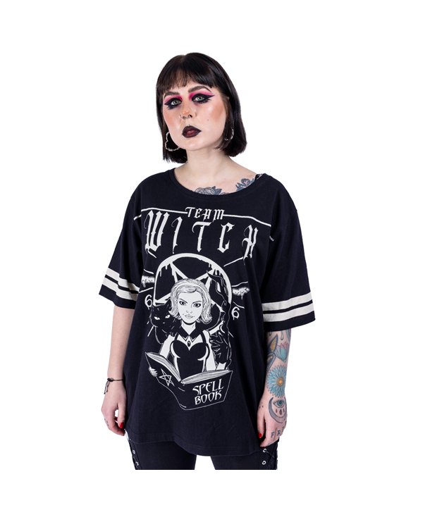 Tee Shirts Femme TEAM WITCH Noir