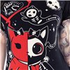 Tee Shirts Femme UNDEAD KITTY T Noir
