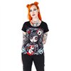 Tee Shirts Femme VOODOO UNICORN GIRL T Noir