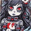 Tee Shirts Femme VOODOO UNICORN GIRL T Noir