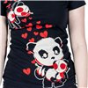 Tee Shirts Femme VOODOO PANDA T Noir