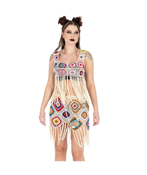 Vestes Femme MAISE FRINGE Beige