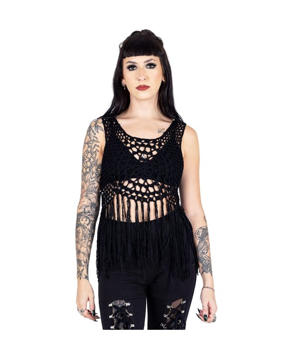 Vestes Femme PIPER FRINGE Noir