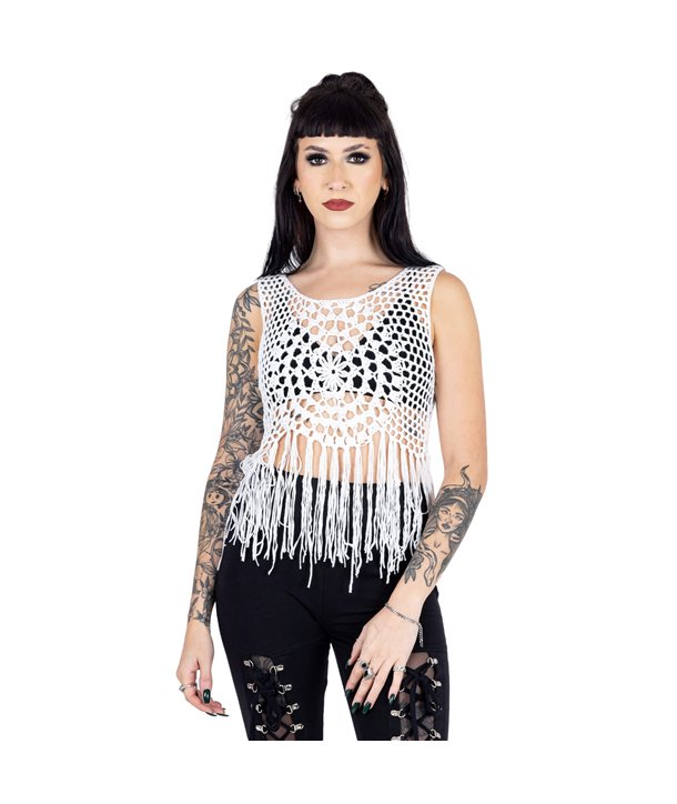 Vestes Femme PIPER FRINGE Blanc