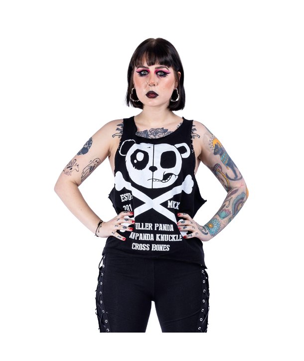 Vestes Femme KP SKULL AND CROSSBONES Noir