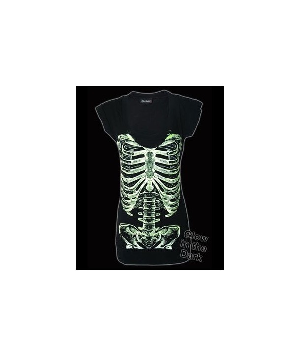 Robe Darkside Clothing Skele Ribs Fitted T