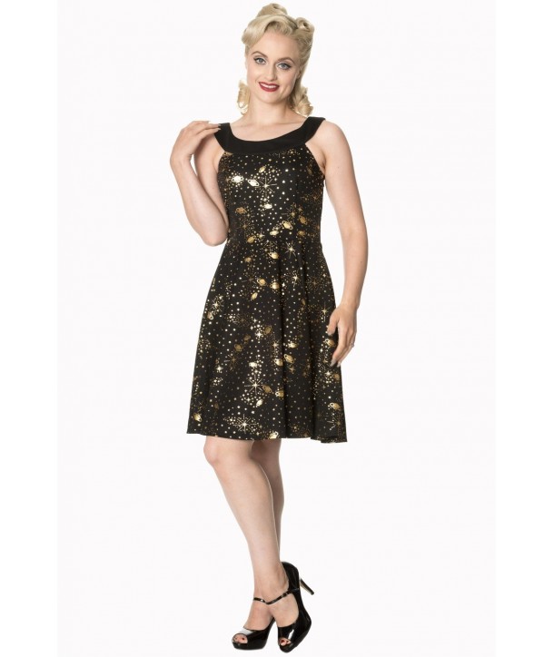 Robe Banned Clothing Out Of This World Dress Noir