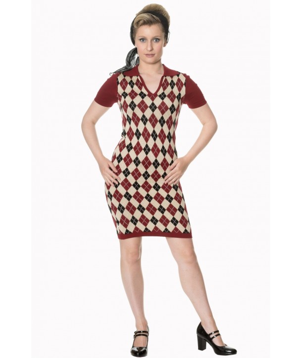 Robe Banned Clothing The High Life Knit Dress Bordeaux