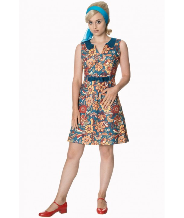 Robe Banned Clothing Floral Dream Bow Dress Multicolor