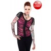 Top Banned Clothing Slashed Top Noir/Rose