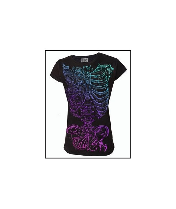 Tee Shirt Darkside Clothing Butterfly Ribs
