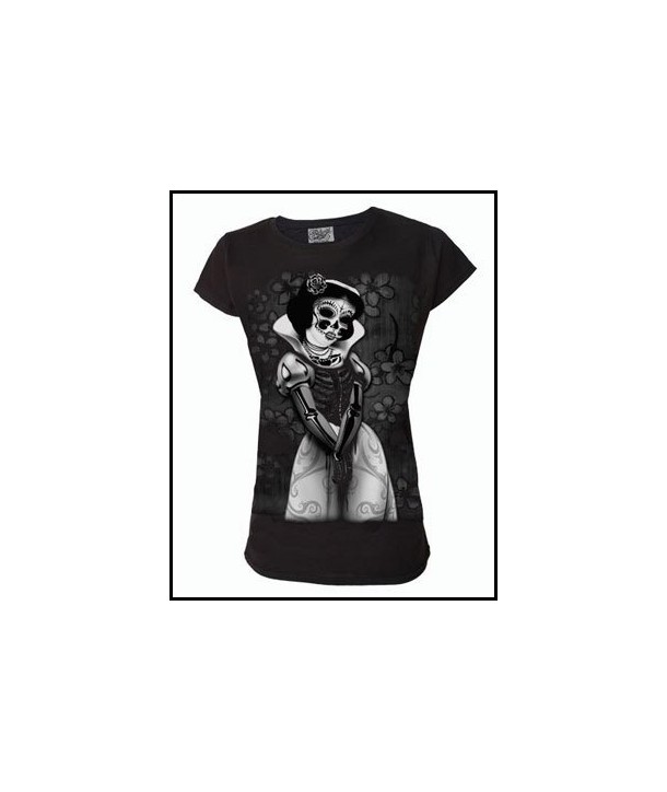 Tee Shirt Darkside Clothing Snow White Skeleton