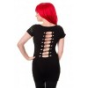 Top Banned Clothing Corset Skeleton Top Noir