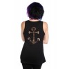 Top Banned Clothing Anchor Rose Noir Top Noir