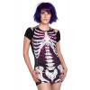 Top Banned Clothing Sequins Skeleton Top Noir