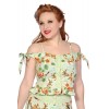 Top Banned Clothing Butterfly And Flowers Vert Top Vert