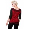 Top Banned Clothing Leopard Noir/Rouge