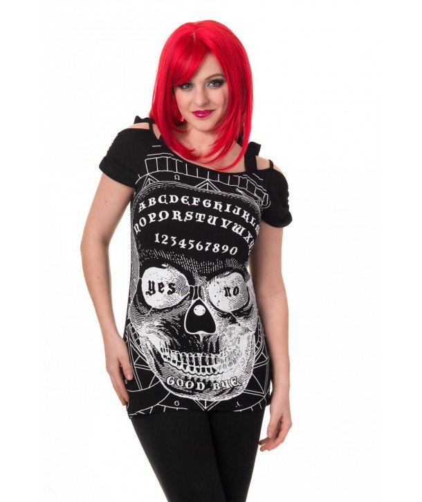 Top Banned Clothing Last Kiss T-Shirt Noir