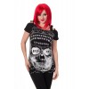 Top Banned Clothing Last Kiss T-Shirt Noir